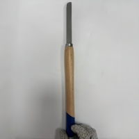 Herramientas de torneado de madera de alta calidad, herramientas de torno de cabeza redonda con mango de madera de haya, de acero de alta velocidad HSS, para tallado de madera y manualidades DIY