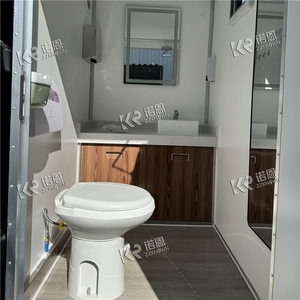 Cabin Prefabricated Bathroom Wc Portable Mobile Camping Caravan Outdoor Travel Trailer Public Toilet - Product Image 2