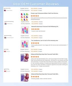 Benutzer definiertes Logo Frische Erdbeer geschmack Zahn aufhellung streifen Sofortiges Ergebnis Kein Slip PAP Gel streifen - Product Image 6