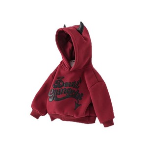 <span class=keywords><strong>Pull</strong></span> d'hiver pour garçons et filles, style occidental pour bébé, personnalisé, tendance, <span class=keywords><strong>marque</strong></span> nouvelle année, lettre rouge, monstre, doublure en polaire - Product Image 6