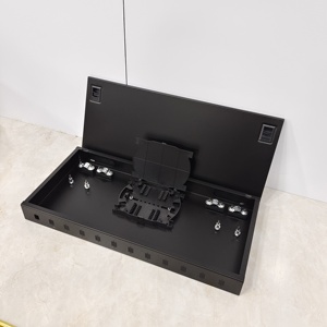 Caja de terminación de fibra para exteriores FTTH Panel de conexión SC/<span class=keywords><strong>APC</strong></span> de <span class=keywords><strong>12</strong></span> puertos con bandeja divisora PLC para una fácil instalación - Product Image 1