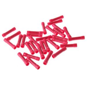 50/100 шт. BV2/BV1.25/BV5.5, ассорти изолированные прямые стыковые соединители, набор электрических обжимных кабельных клемм, красный, синий, желтый - Product Image 5