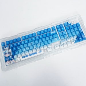 AFLION Keycaps personnalisés Miku rose profil Cherry pour <span class=keywords><strong>Razer</strong></span>, compatibles avec les configurations de touches 87, 84, 78, 71, 67, PBT, sublimation par teinture - Product Image 3