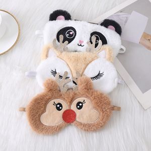 Mascherina per Occhi Natalizia con Coniglietto Ricamato, Mascherina per Dormire che Blocca la Luce - Product Image 2