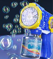 Pistolet à bulles en plastique pour enfants, jouet d'extérieur pour l'été, respectueux de l'environnement, unisexe, 3 ans et plus