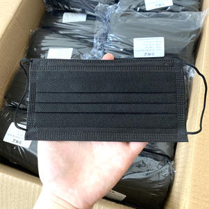 Großhandel Vlies Masker 3-lagige Gesichts maske Schwarz Kunden spezifische chirurgische Maske Einweg-Gesichts maske medizinisch - Product Image 3