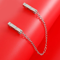 Pince à mamelon avec chaîne en métal pour femmes fétiche au sein Clips de lèvres Stimulation masseur Bdsm Bondage produits de sexe érotiques
