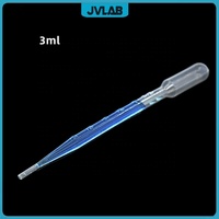 Pipette Pasteur stérile en plastique, paille stérile en LDPE, compte-gouttes facile à déchirer, jetable, emballée individuellement, 1 ml/2 ml/3 ml