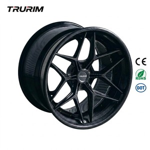 Jantes forgées en fibre de carbone pour voiture de course, 2-3 pièces, compatibles avec <span class=keywords><strong>Ford</strong></span> Mustang 16 17 pouces 5x114.3 5x112 70.5mm M14x1.5 Coupé Rs6 C8 - Product Image 1