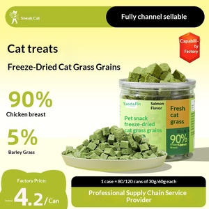 Snack per Gatti Biologici Senza Cereali, Essiccati a Freddo, per Pulizia Orale e Rimozione Delicata dei Noduli di Pelo, in Confezione Lattina, Vendita all'Ingrosso - Product Image 4