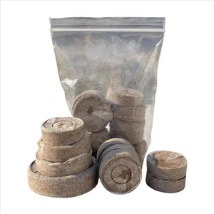 Non-woven Nutritional Seedling <strong>Block</strong> 30mm-50mm Coconut Chaff Compressed Gardening <strong>Seeds</strong> Cutting Branches DIY Planting Soil - Product Image 1