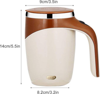Gourde isotherme intelligente électronique en acier inoxydable magnétique automatique de 500 ml pour la consommation directe, idéale pour le bureau, la salle de sport et l'extérieur