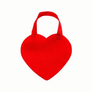 Ventes chaudes - Sac fourre-tout moyen en tissu non tissé avec des sacs de courses réutilisables en forme de cœur pour les cadeaux de mariage et la Saint-Valentin - Product Image 2