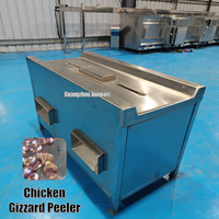 Éplucheuse automatique industrielle de gésiers de poulet 2000 pièces/h – Machine de nettoyage de gésiers haute efficacité pour abattoir de volailles