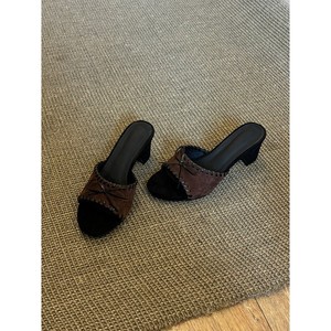 Sandalias de Tacón con Punta Abierta y Diseño de Mula en Gamuza, Transpirables, a la Moda, para Primavera, Envío Directo - Product Image 3