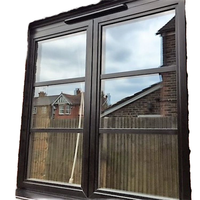 Ventanas Abatibles Horizontales Modernas Sunnysky de Aleación de Aluminio, Insonorizadas, Resistentes al Viento, con Pantalla de Acero Inoxidable y Cierre Multipunto