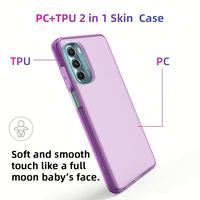 2 1 PC TPU Cell Phone Case Double Protection Anti-Fingerprint Scratch-Resistant pour Motorola Moto G Stylus 5G Easy Use Mobile