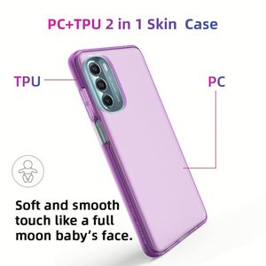 2 1 PC TPU funda para teléfono móvil doble protección antihuellas dactilares resistente a los arañazos para Motorola Moto G Stylus 5G fácil de usar móvil - Product Image 5