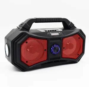 ZQS-4222 Parlantes BT Airplay Speak FM Boombox Speaker TWS Luar Ruangan Suara Tinggi Stereo Antik