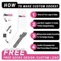 Chaussettes de football antidérapantes avec impression numérique personnalisable pour hommes/femmes, option logo sur le bas - Entraînement et compétition
