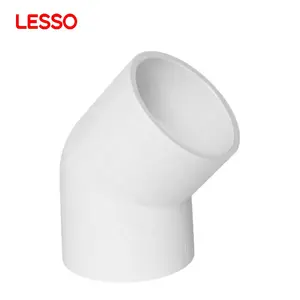 LESSO UPVC 45 grad Ellenbogen für UPVC Wasserleitung 45 grad pvc ellbogen