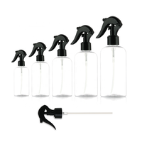 Bouteille Vaporisateur à Gâchette Mini Transparente en Plastique PET 200ml 250ml en Gros