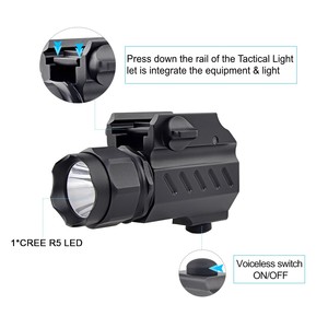 Pointeur tactique LED vert compact à dégagement rapide, étanche IP68, rechargeable USB, en alliage d'aluminium pour la chasse, le camping et les activités de plein air - Product Image 3