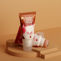 Tube souple vide personnalisé 50ml 100ml pour crème contour des yeux, emballage de lotion, huile de massage corporel, applicateur à bille roulante en aluminium/plastique