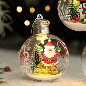 Nouvelles boules transparentes en PET faites à la main de 9 cm pour décorations intérieures de Noël - Product Image 3