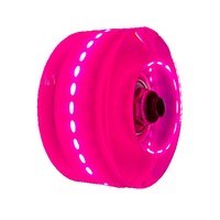 Roues de patins à roulettes colorées et silencieuses en PVC et PU, double rangée, lumineuses, résistantes à l'usure, 5832 mm, pour remplacement des patins à roulettes pour enfants