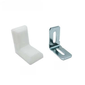 Oufiin - 18 Piezas De Soporte Blanco En L Y 72 Tornillos Blancos, Soporte De Esquina, Soporte