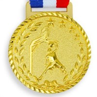 OEM EDM Entrega rápida Medallas de oro de todos los tamaños Materia prima Medallas clave de aleación de zinc Medalla de baile de estilo deportivo de tamaño personalizado