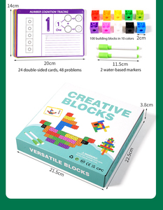 Tùy Chỉnh Xây Dựng Khối Đồ Chơi Nhựa Thông Minh Nhỏ Cube Lắp Ráp Xây Dựng Đồ Chơi Cho Đầu Học Tập - Product Image 2