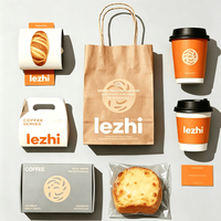 Solution personnalisée d'emballage écologique pour la restauration rapide |   Sacs en papier, boîtes à hamburgers, boîtes à emporter et gobelets avec logo