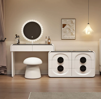 Nouvelle Coiffeuse 2026 Style Crème pour Chambre à Coucher, Meuble de Rangement Moderne et Simple, Coiffeuse Intelligente Avancée