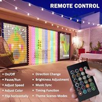 Lumières de rideau intelligentes DIY USB 400 LED, lumières de fée de rideau avec application et télécommande, synchronisation musicale, programmable, lumière suspendue à la fenêtre, dynamique