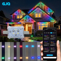 Guirlandes lumineuses de Noël RGBW 48V 200ft 300ft 400ft IP68 pour extérieur, éclairage permanent à 6 points LED pour la maison