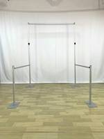 Kit de support de toile de fond réglable robuste à double barre transversale pour décoration de mariage - Vente chaude