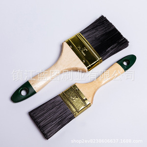 Pinceles Planos para Pintar con Mango de Madera, Fibra Sintética de PET, 12-20mm, Origen Zhenjiang, para Pintura, Pincelado y Limpieza - Product Image 3
