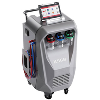 X-568 de récupération d'huile de réfrigérant et de compresseur d'automobile et machine de recharge avec la fonction de nettoyage/machine de récupération de gaz R134a
