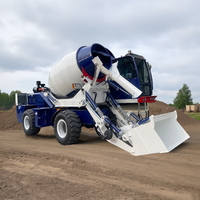 Camion malaxeur à béton mobile autochargeur de petite taille 3,5 m³ pour la construction