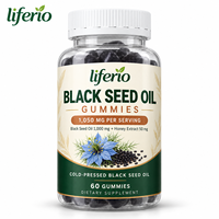 Liferio Huile de Nigelle Antioxydante Naturelle en Gummies, Formule Personnalisée, Emballage, Traitement OEM
