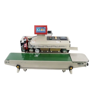 Selladora de Bolsas de Plástico T110K, Máquina de Sellado Continuo con Codificación de Fecha de Caducidad y Códigos QR, con Impresora de Inyección de Tinta - Product Image 1