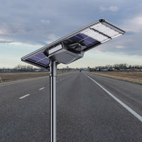Lampe murale LED solaire intégrée avec détecteur de mouvement, caméra de sécurité CCTV IP65, lampe de jardin en aluminium pour éclairage routier extérieur