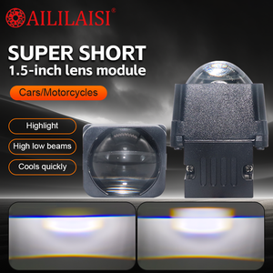 Faro Delantero Bifocal LED de Doble Cabezal de 1.5 Pulgadas, Haz Láser Alto/Bajo, Iluminación Ambiental de 6000K para Ford Fusion, BMW E91 - Product Image 1