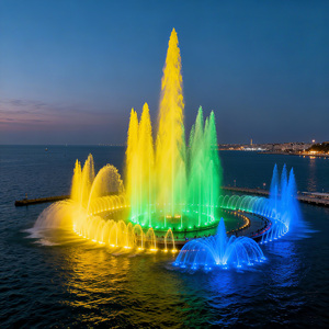 Boquilla de Fuente de Agua Decorativa Subacuática de Acero Inoxidable con LED Personalizada AWS, para Exteriores, con Música y Agua Danzante - Product Image 3
