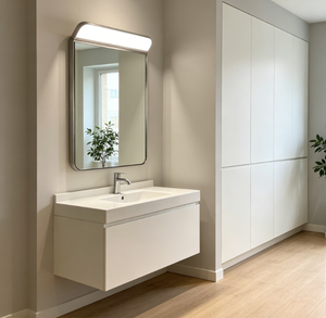 Modern LED Bathroom <b>Mirror</b> Wall Mounted <b>Vanity</b> <b>Mirror</b> Lighted <b>Makeup</b> <b>Mirror</b> for Washroom Hotel Apartment - Product Image 2
