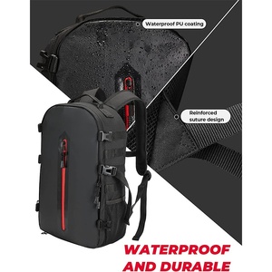 Mochila para Casco de Venta Caliente con Marco de Malla Desmontable y Cierre de Cremallera, para Ciclismo y Motociclismo al Aire Libre, de Doble Hombro, Directo de Fábrica - Product Image 3