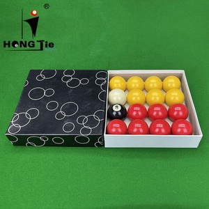 Bolas de <span class=keywords><strong>Billar</strong></span> Hongjie de Alta Calidad y Económicas, Bolas de <span class=keywords><strong>Billar</strong></span> de Casino de 50.8 mm, Amarillas y Rojas - Product Image 5