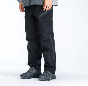 <span class=keywords><strong>Pantaloni</strong></span> Cargo <span class=keywords><strong>Parachute</strong></span> da <span class=keywords><strong>Uomo</strong></span> in Poliestere con Tasche, Protezione UV e Antivento, Stile Hip Hop Casual per Lavoro e Attività all'Aperto - Product Image 4